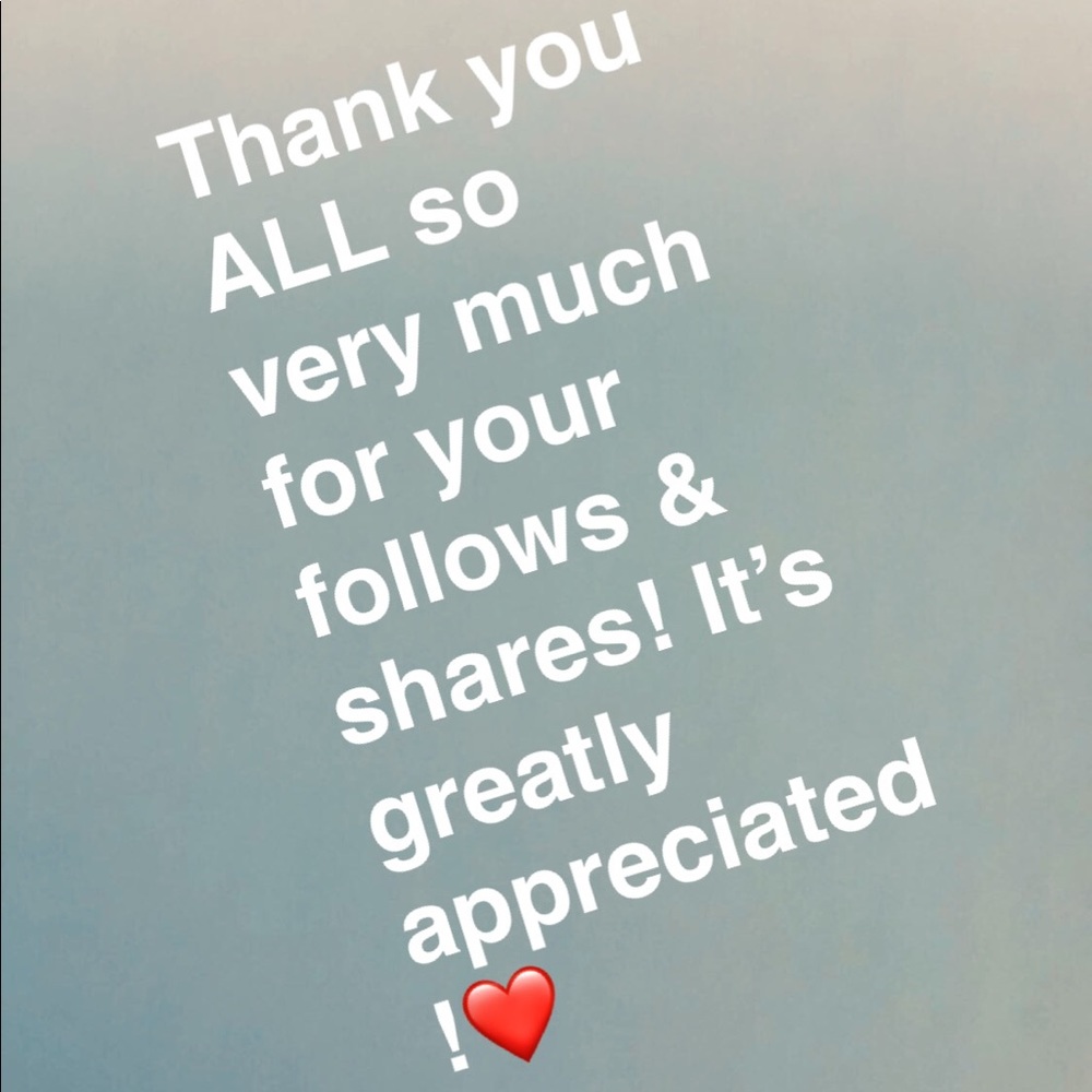 Thank You’s ❤️❤️❤️